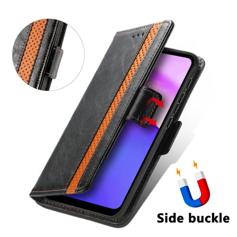 Folio-hoesje voor Moto E40 / E30 / E20 Bicolor Dubbele Sluiting Caseneo