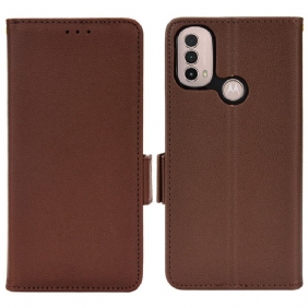 Folio-hoesje voor Moto E40 / E30 / E20 Flip Case Flap Dubbele Nieuwe Kleuren