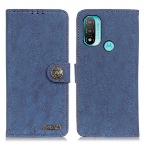 Folio-hoesje voor Moto E40 / E30 / E20 Khazneh Retro Splitleer