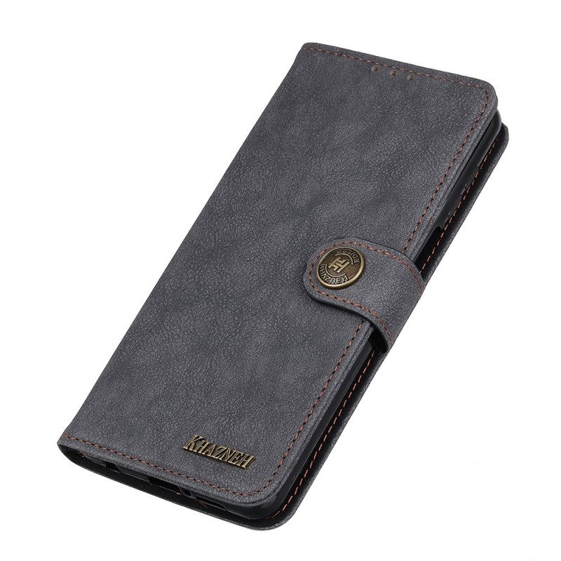 Folio-hoesje voor Moto E40 / E30 / E20 Khazneh Retro Splitleer