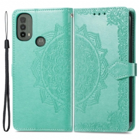 Folio-hoesje voor Moto E40 / E30 / E20 Mandala Middeleeuwen