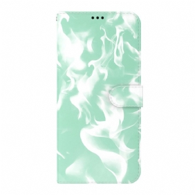 Leren Hoesje voor Moto E40 / E30 / E20 Abstract Patroon