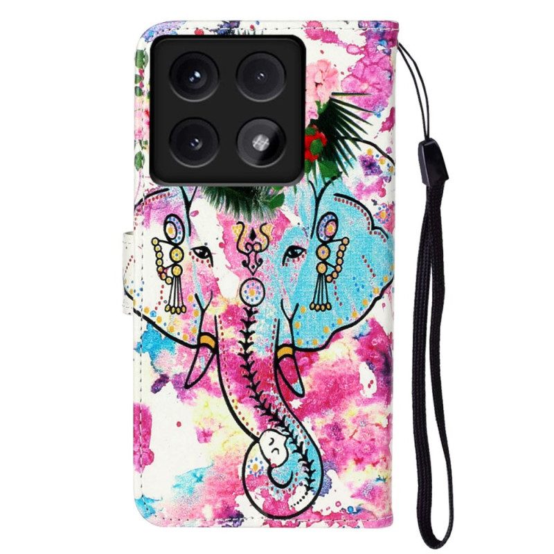 Bescherming Hoesje Xiaomi 14t Premium Bloemenolifant