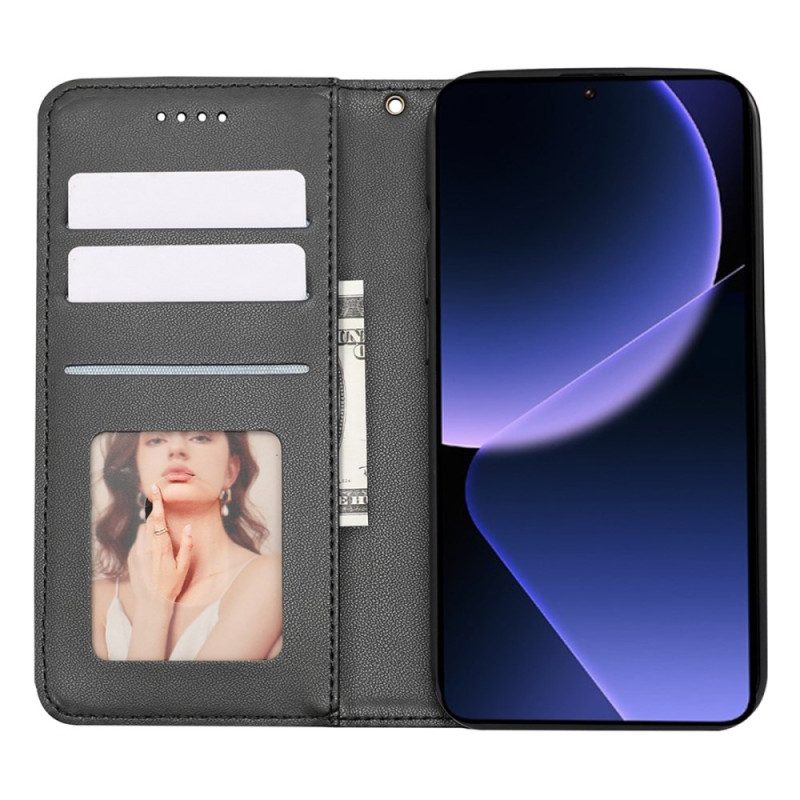 Folio-hoesje Xiaomi 14t Geruit Patroon