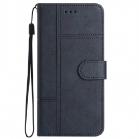 Leren Hoesje Voor Xiaomi 14t Lijnen