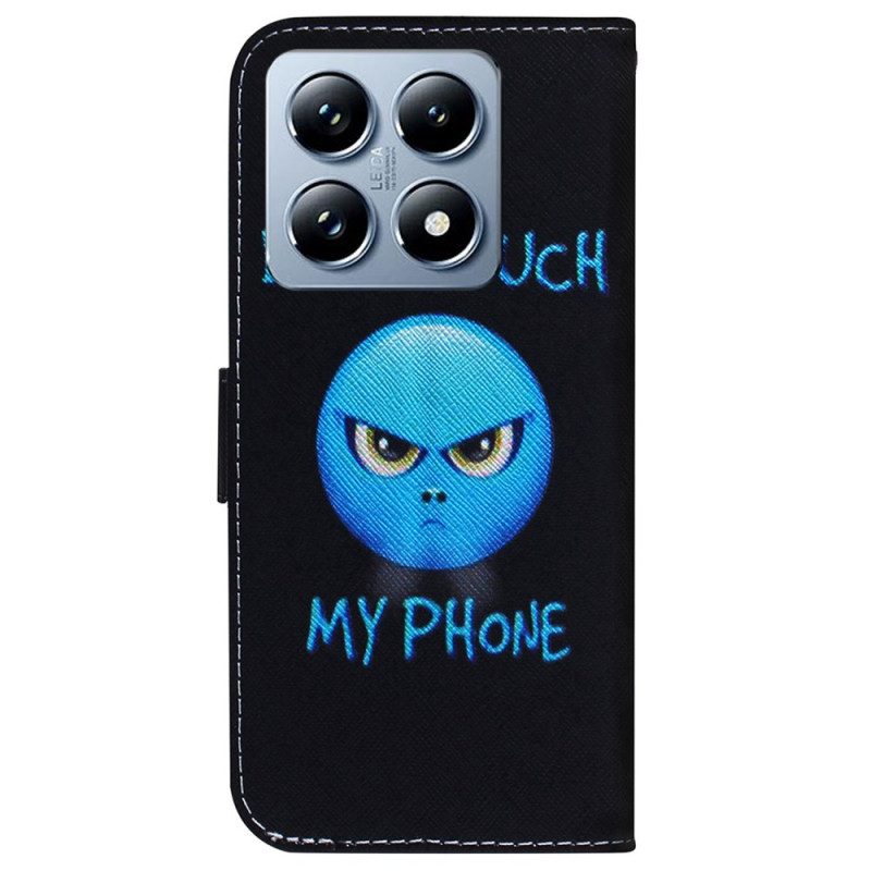 Leren Hoesje Voor Xiaomi 14t Telefoon-emoji