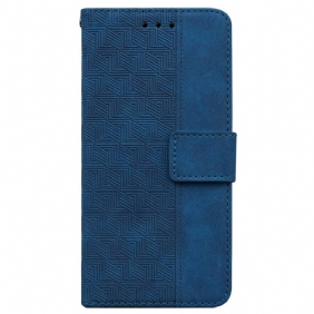 Leren Hoesje Xiaomi 14t Geweven Patroon Bescherming Hoesje