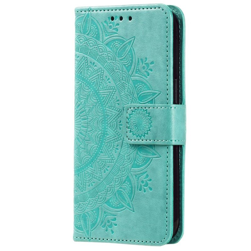 Leren Hoesje Xiaomi 14t Mandala Zon