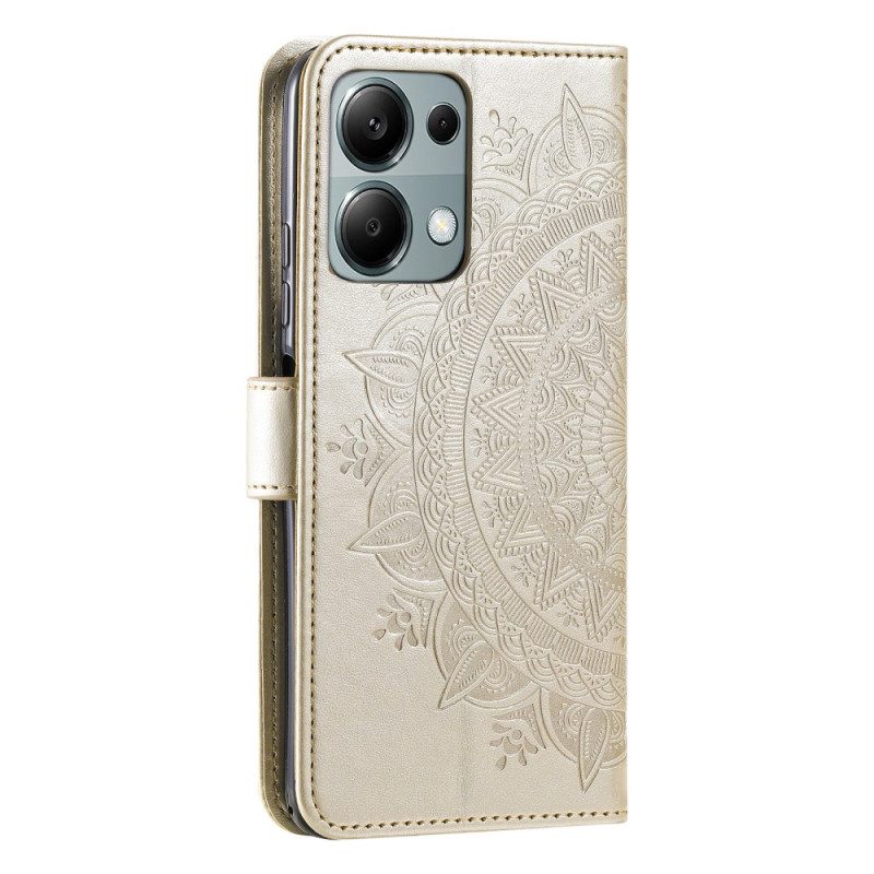 Leren Hoesje Xiaomi 14t Mandala Zon