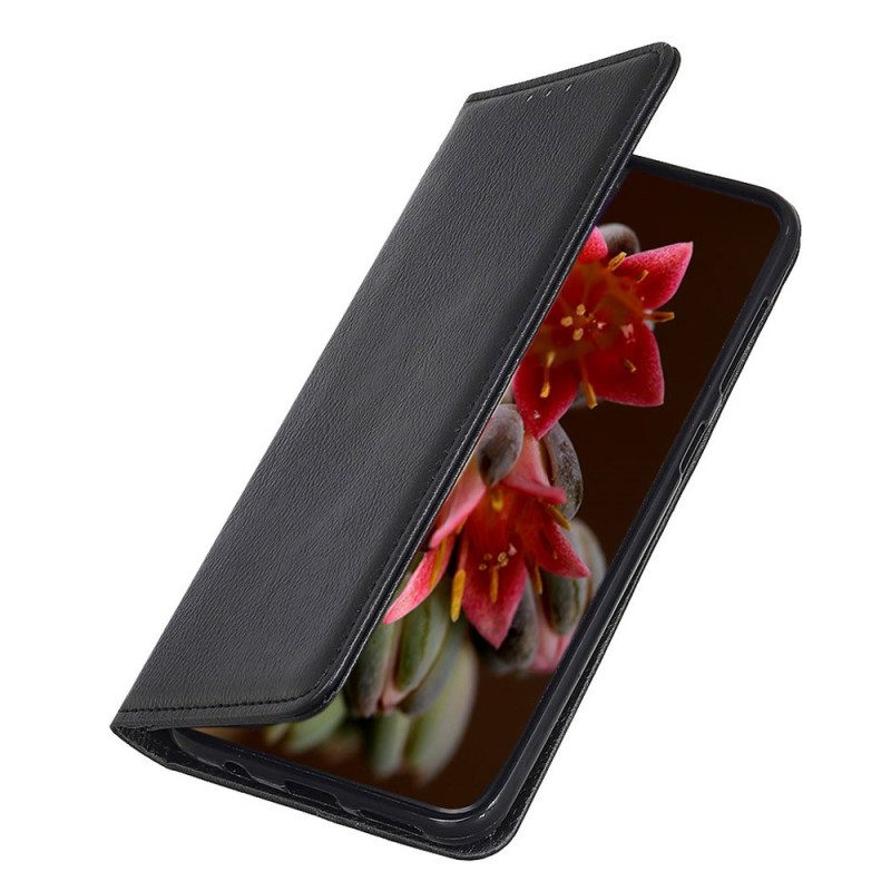 Bescherming Hoesje voor Xiaomi Redmi 10A Folio-hoesje Lychee Gespleten Lederen Textuur