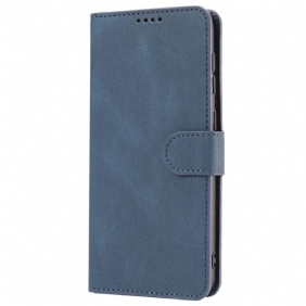 Flip Case voor Xiaomi Redmi 10A Lanyard In Effen Kleur