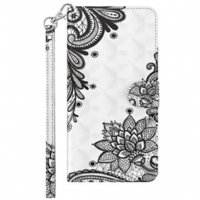 Flip Case voor Xiaomi Redmi 10A Met Ketting Kant Met Bandjes