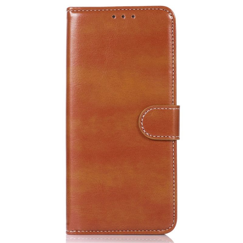 Folio-hoesje voor Xiaomi Redmi 10A Couture-leereffect