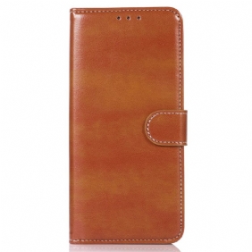 Folio-hoesje voor Xiaomi Redmi 10A Couture-leereffect