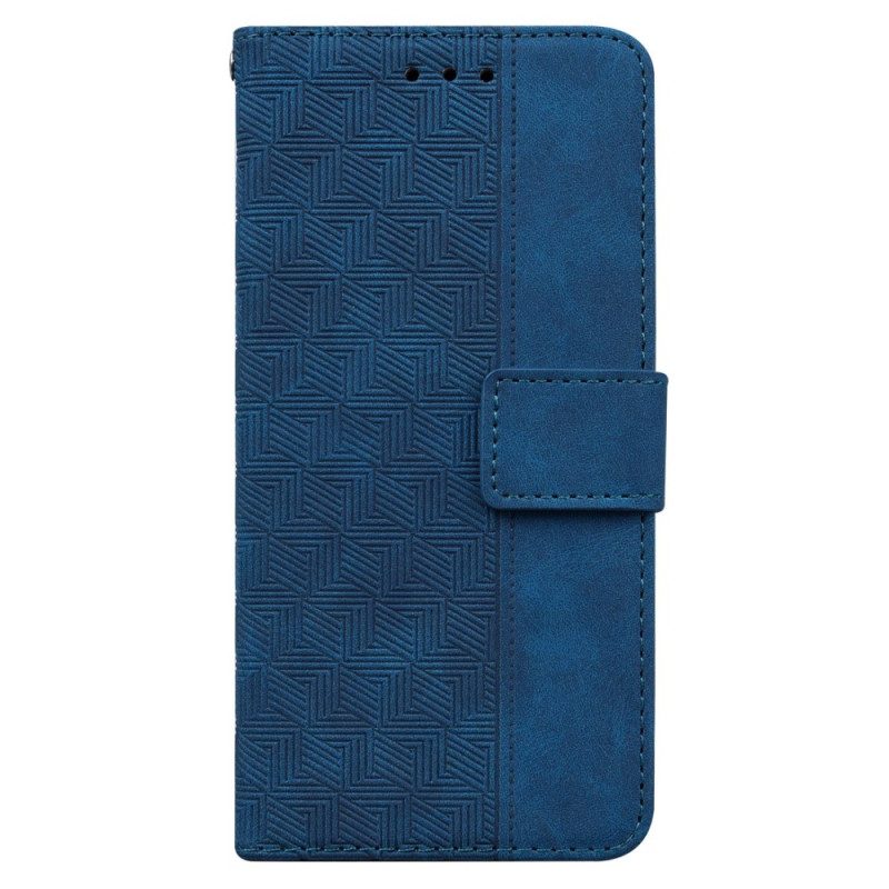 Folio-hoesje voor Xiaomi Redmi 10A Met Ketting Patroon Met Bandjes