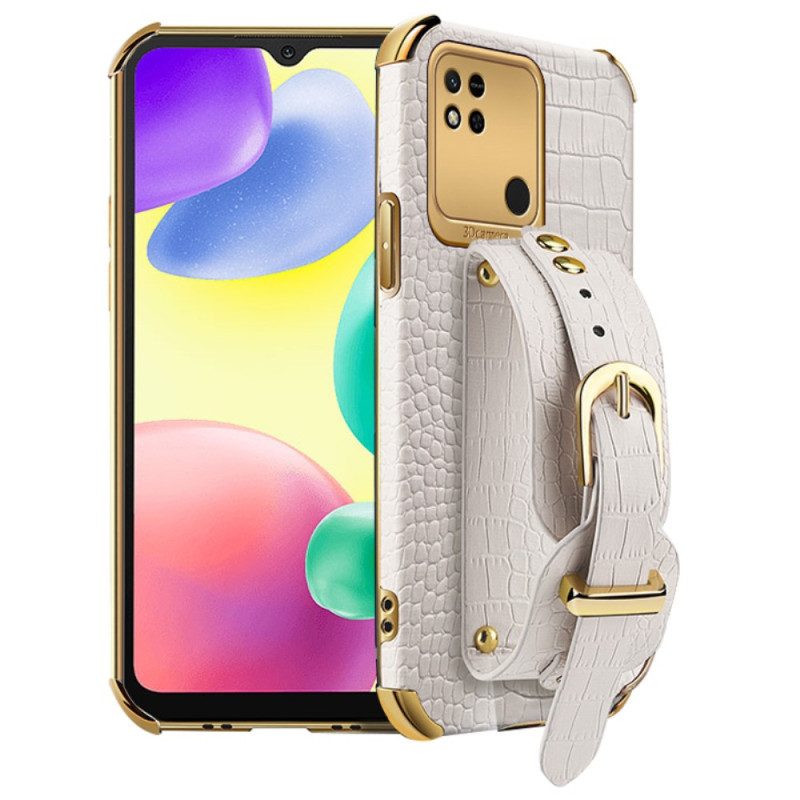 Hoesje voor Xiaomi Redmi 10A Croco Band