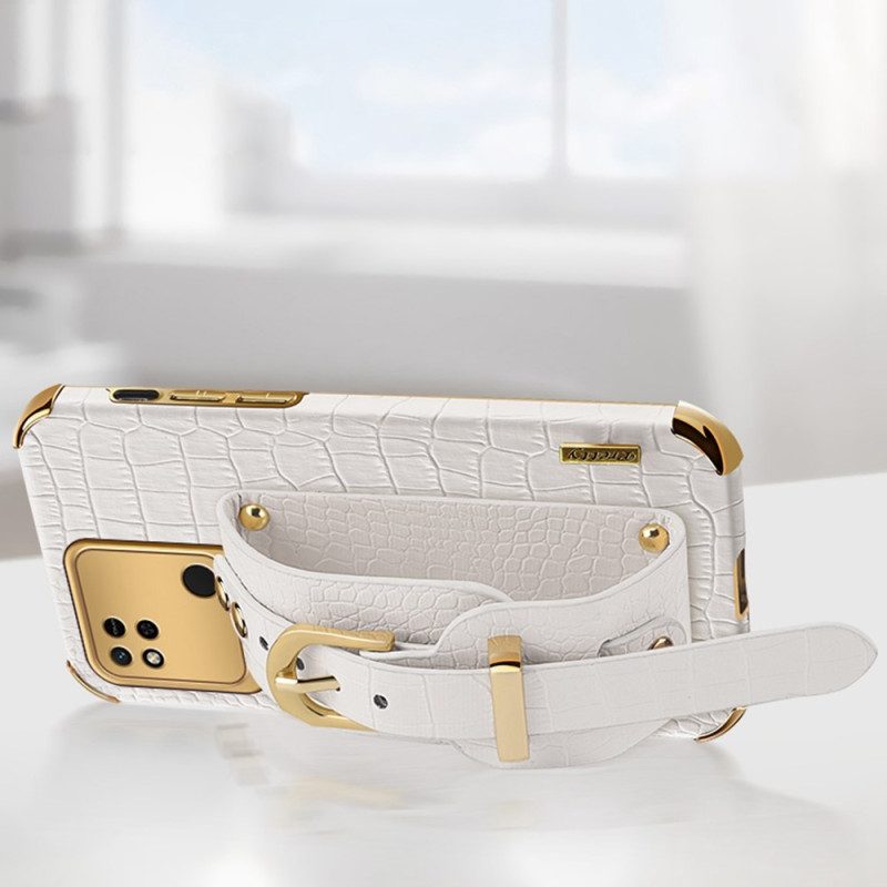 Hoesje voor Xiaomi Redmi 10A Croco Band