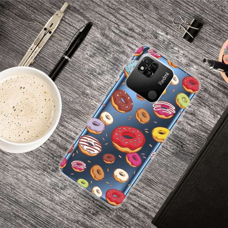 Hoesje voor Xiaomi Redmi 10A Naadloze Meerdere Donuts