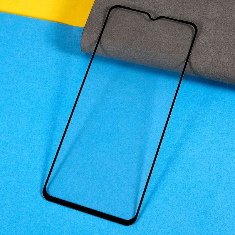 Xiaomi Redmi 10A Screenprotector Van Gehard Glas Zwarte Contouren