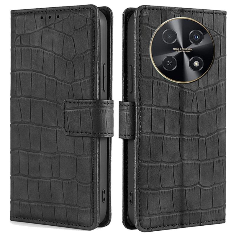 Flip Case Leren Huawei Nova 12i Krokodiltextuur