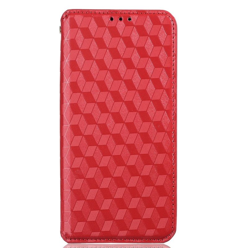 Bescherming Hoesje voor Vivo X80 Pro Folio-hoesje 3d Kubussen