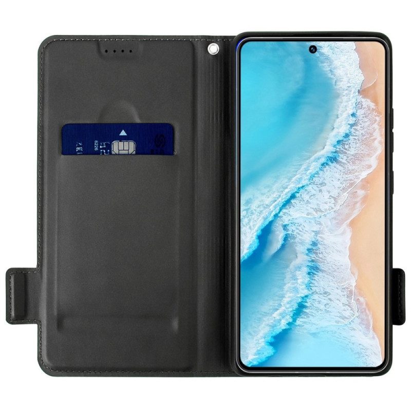 Folio-hoesje voor Vivo X80 Pro Tweekleurig Met Riem