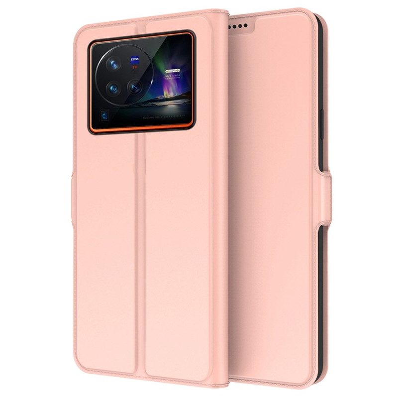 Leren Hoesje voor Vivo X80 Pro Magnetische Sluiting