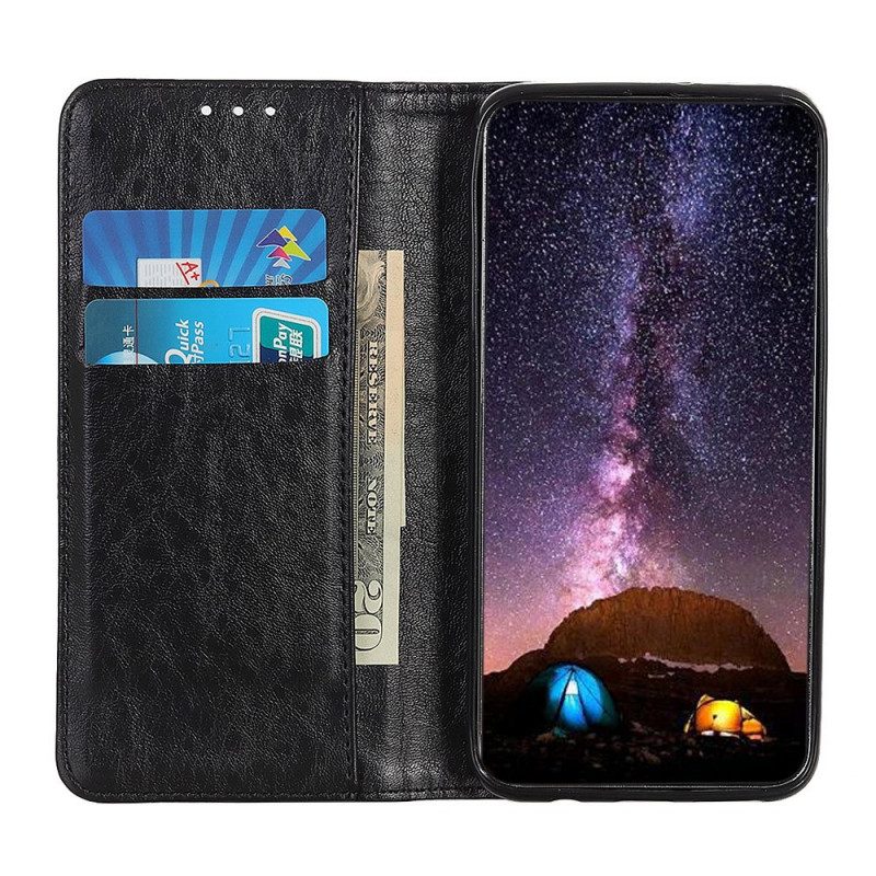 Bescherming Hoesje voor Samsung Galaxy A03s Folio-hoesje Leer Textuur