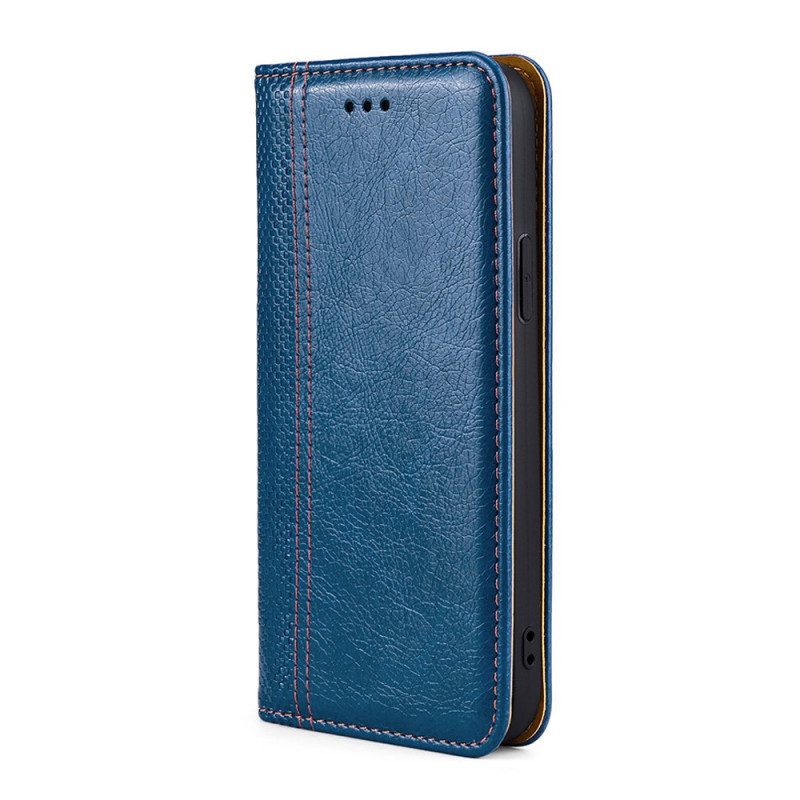 Bescherming Hoesje voor Samsung Galaxy A03s Folio-hoesje Vintage Lederen Stijl