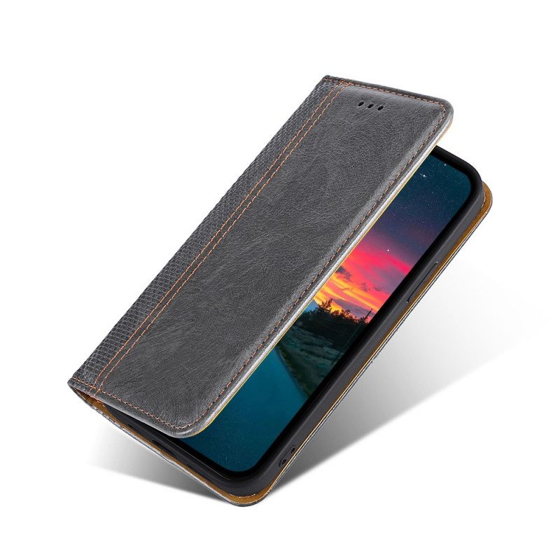 Bescherming Hoesje voor Samsung Galaxy A03s Folio-hoesje Vintage Lederen Stijl