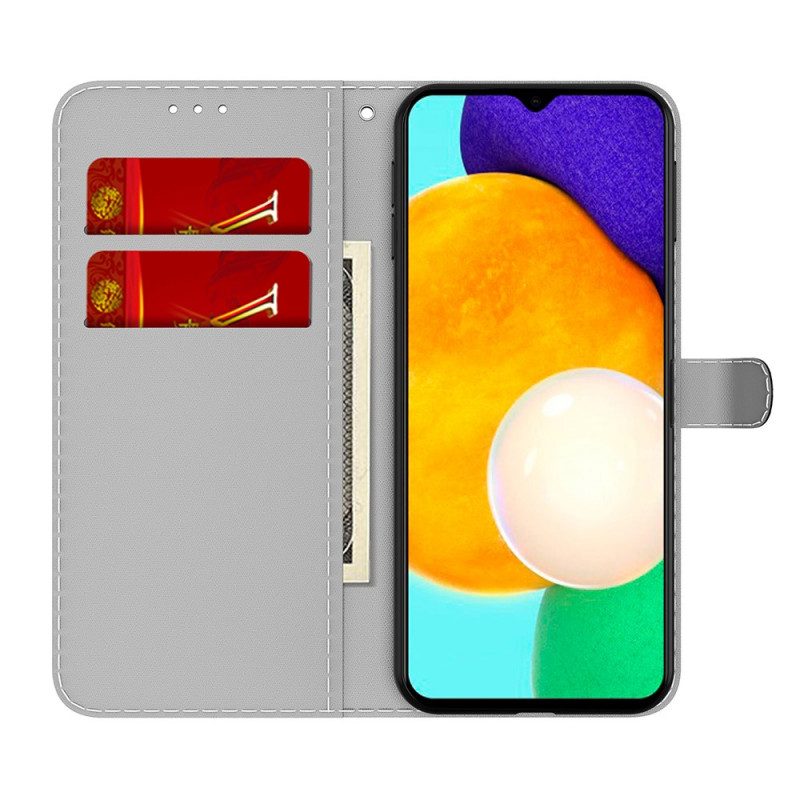 Flip Case voor Samsung Galaxy A03s Abstract Patroon