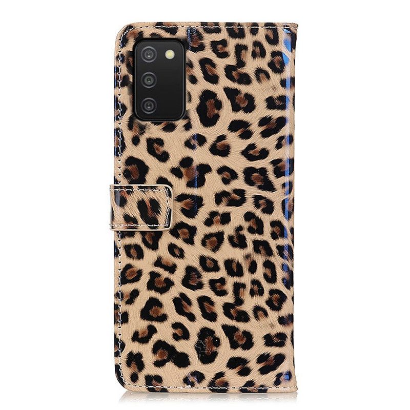 Flip Case voor Samsung Galaxy A03s Luipaard