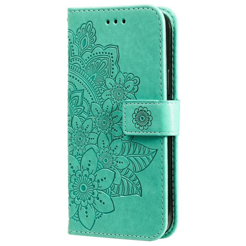 Folio-hoesje voor Samsung Galaxy A03s Bloemmandala