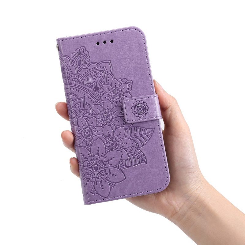 Folio-hoesje voor Samsung Galaxy A03s Bloemmandala