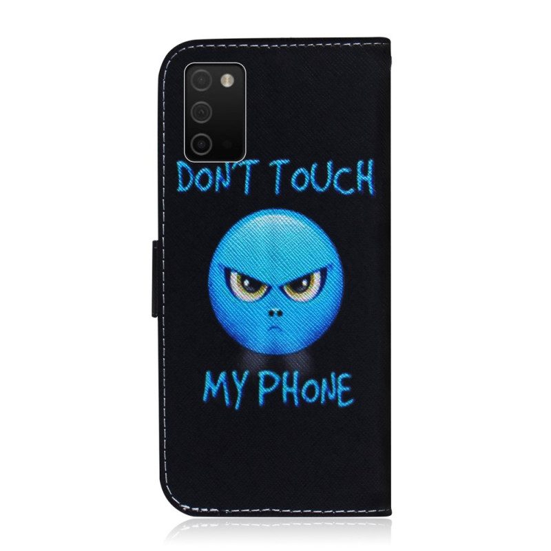 Folio-hoesje voor Samsung Galaxy A03s Emoji-telefoon