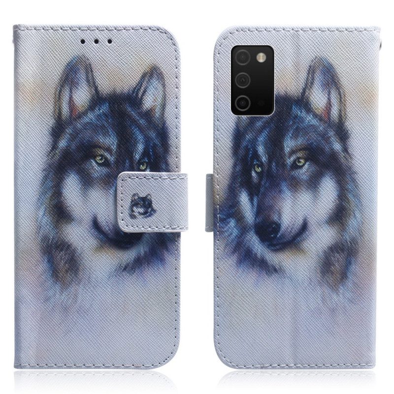 Folio-hoesje voor Samsung Galaxy A03s Honden Uiterlijk