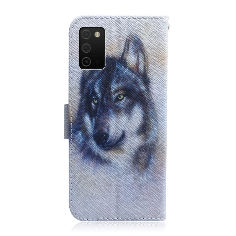 Folio-hoesje voor Samsung Galaxy A03s Honden Uiterlijk