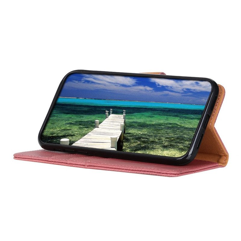 Folio-hoesje voor Samsung Galaxy A03s Imitatieleer Khazneh