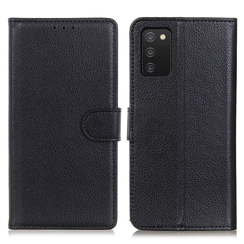 Folio-hoesje voor Samsung Galaxy A03s Lychee-textuur