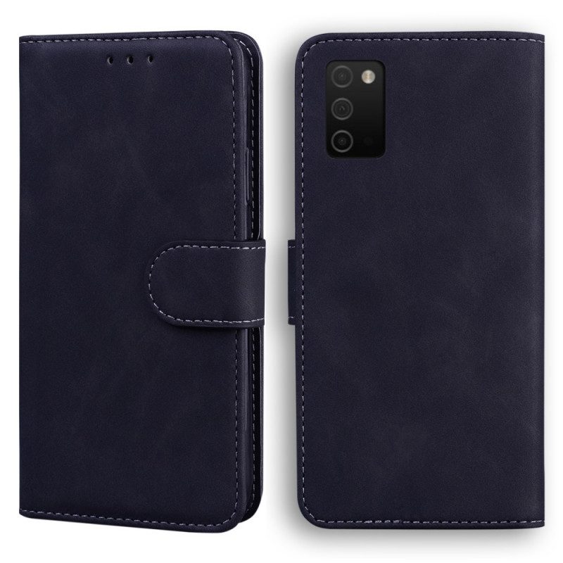 Folio-hoesje voor Samsung Galaxy A03s Vintage Couture Lederen Stijl