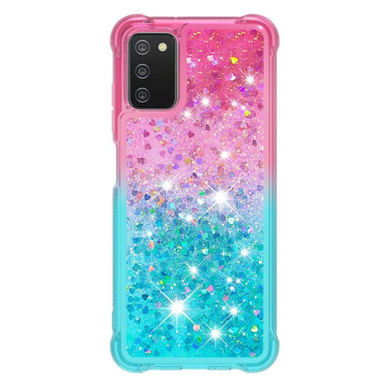 Hoesje voor Samsung Galaxy A03s Pailletten Kleuren