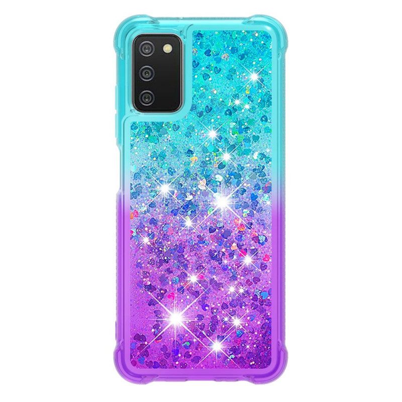 Hoesje voor Samsung Galaxy A03s Pailletten Kleuren