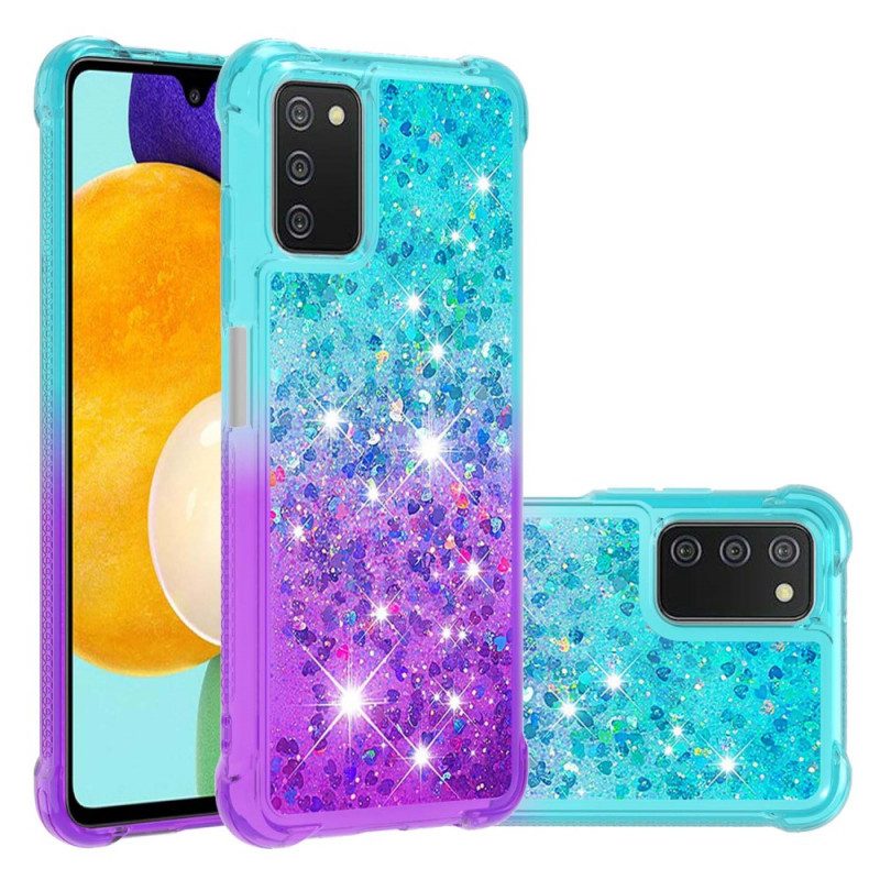 Hoesje voor Samsung Galaxy A03s Pailletten Kleuren