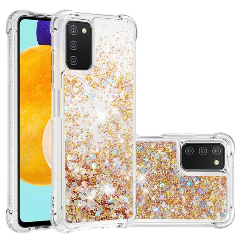 Hoesje voor Samsung Galaxy A03s Verlangens Pailletten