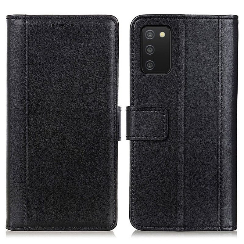 Leren Hoesje voor Samsung Galaxy A03s Stijl Leer Elegantie