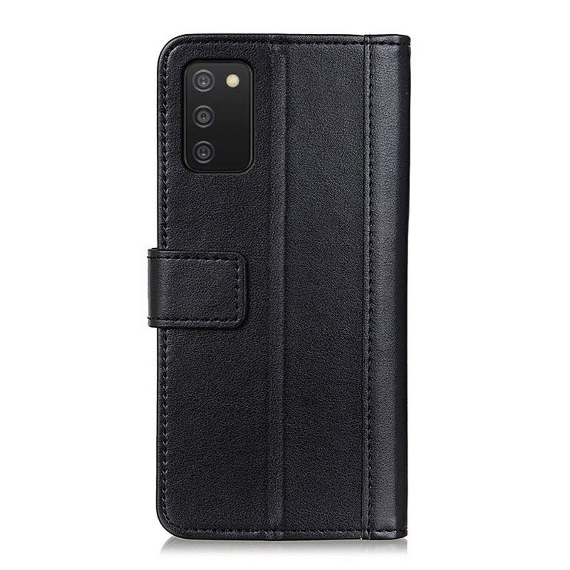 Leren Hoesje voor Samsung Galaxy A03s Stijl Leer Elegantie