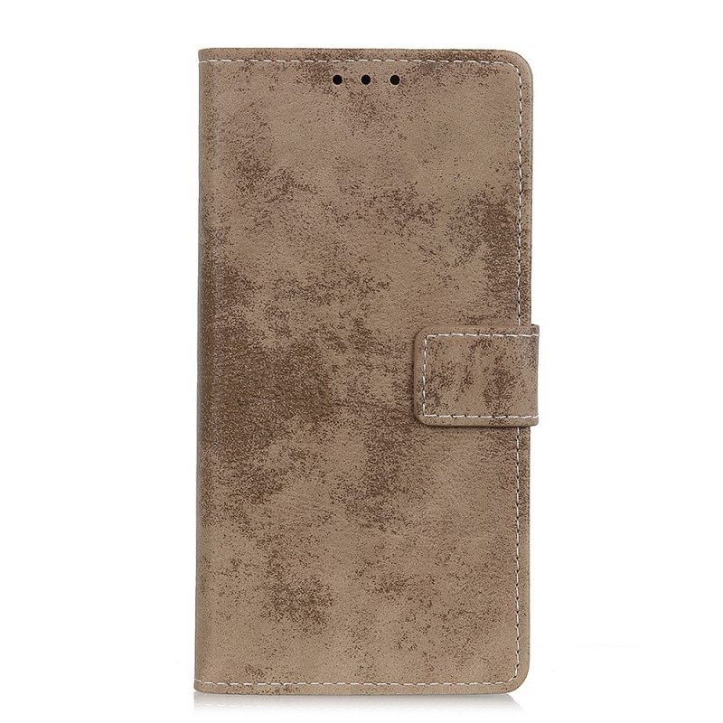 Leren Hoesje voor Samsung Galaxy A03s Vintage Kunstleer