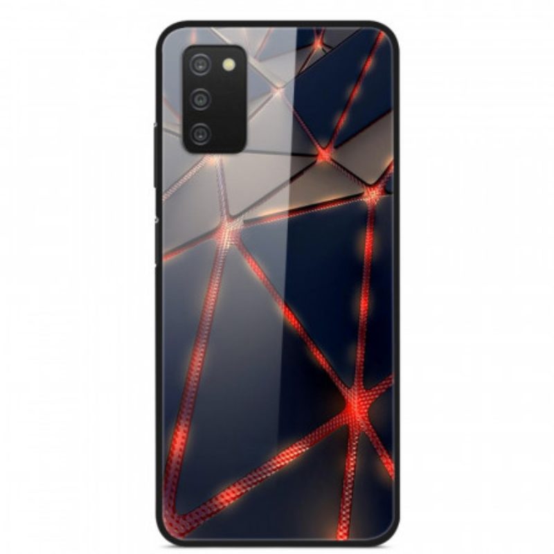 Telefoonhoesje voor Samsung Galaxy A03s Red Ray Gehard Glas