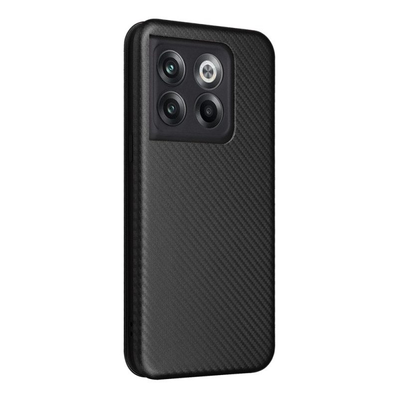 Bescherming Hoesje voor OnePlus 10T 5G Folio-hoesje Koolstofvezel