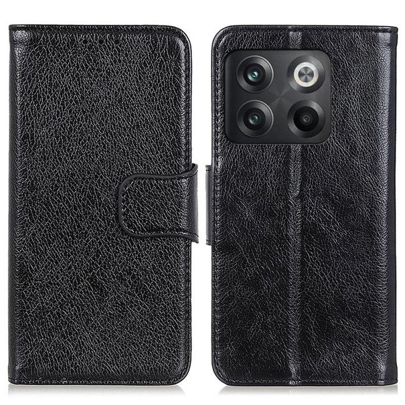 Flip Case voor OnePlus 10T 5G Nappa Splitleer